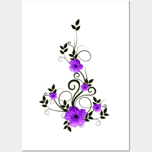 Purple Flower in Kenya / Africa Posters and Art